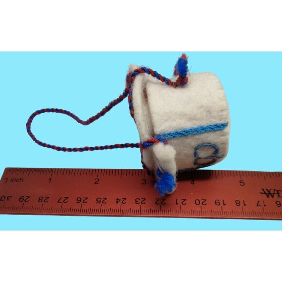 Bandleader Doll Hat Cap White Felt Miniature - Picture 7 of 8